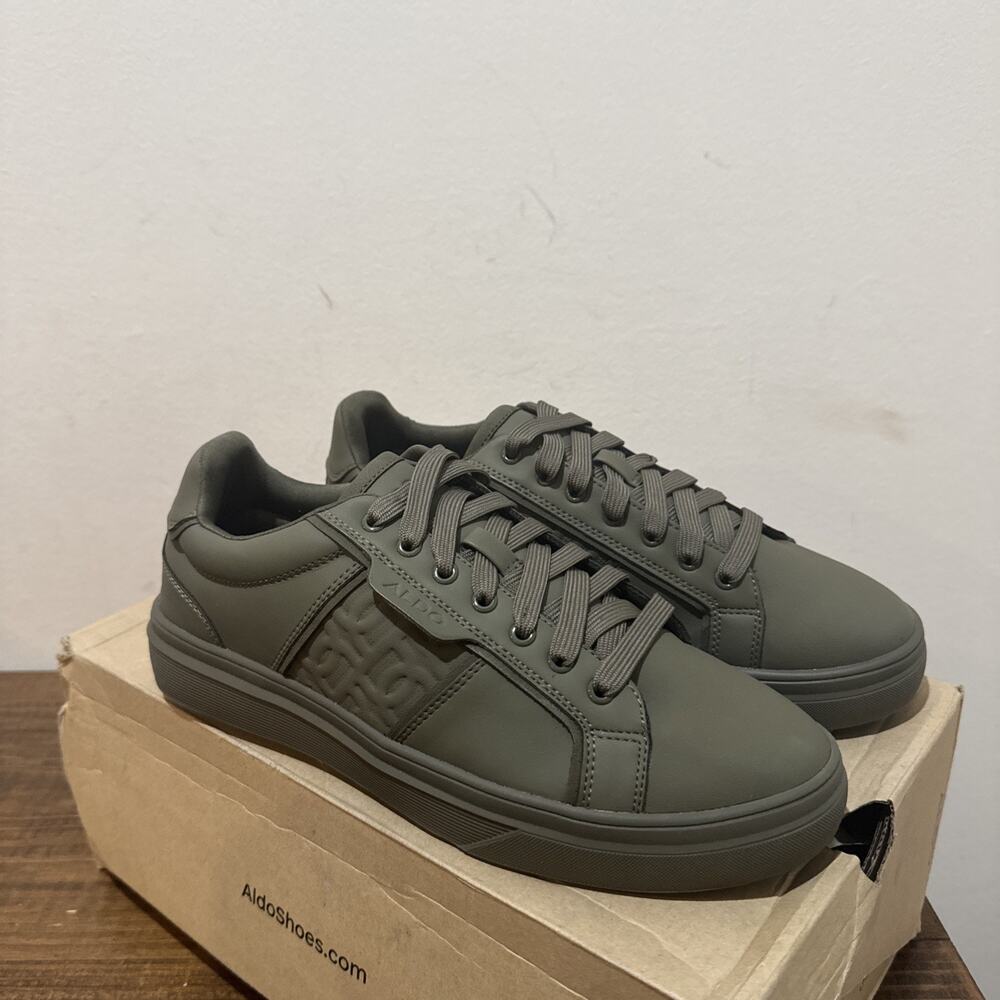 NIB Aldo Courtline Shoes Men’s Sz 8 Sneaker Lace Up Low Top Casual Comfort Green